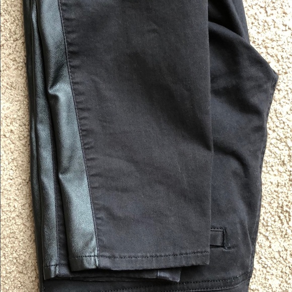 LOFT tuxedo stripe down pants black 00 - Picture 6 of 6